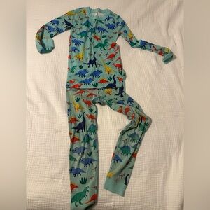 Hanna Andersson Dinosaur PJ Pajama Long Sleeve Set Sz 8 130cm